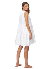 Melody Maternity Dress - Optical White - Mums and Bumps