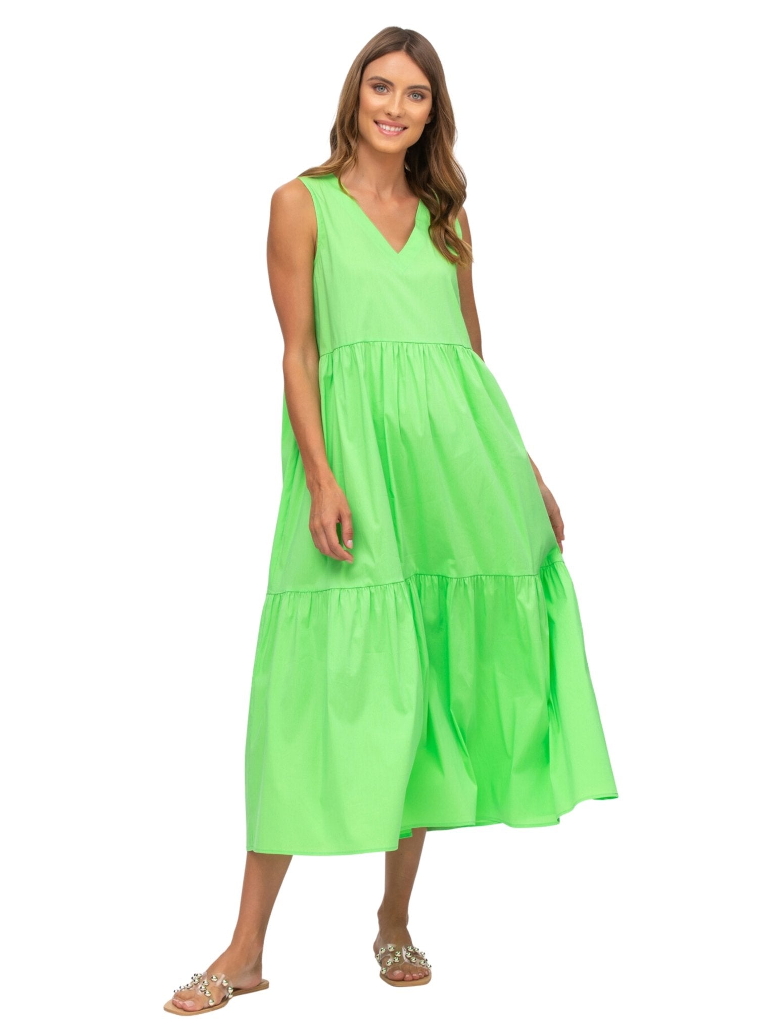 Melody Maternity Maxi Dress - Apple Green Mums and Bumps Melody Maternity Maxi Dress - Apple Green Mums and Bumps