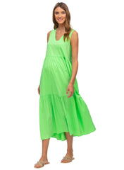 Melody Maternity Maxi Dress - Apple Green - Mums and Bumps