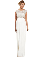 Mia Maternity Gown - Ivory - Mums and Bumps