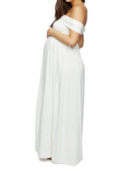 Midsummer Maternity Dress - White - Mums and Bumps