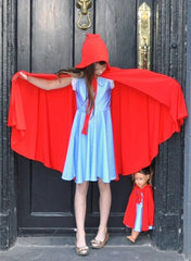 Mini & Me Set 2-Piece Little Red Riding Hood Twirl Dress - Mums and Bumps