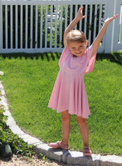 Mini & Me Set - Pink Maya Twirl Dress - Mums and Bumps