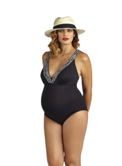 Montego Bay Black One Piece Maternity Swimsuit - Mums and Bumps