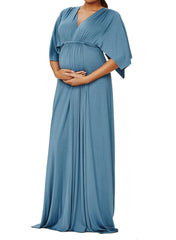 Moonflower Long Maternity Caftan Dress - Mums and Bumps