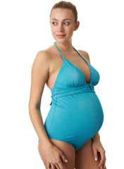 Mykonos Lurex One Piece Maternity Swimsuit - Mums and Bumps