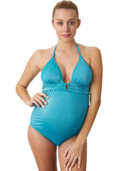 Mykonos Lurex One Piece Maternity Swimsuit - Mums and Bumps