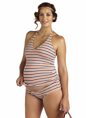 Mykonos Orange Tankini Set Maternity Swimsuit - Mums and Bumps