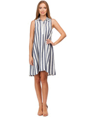 Narciso Maternity Dress - Blue Stripes - Mums and Bumps