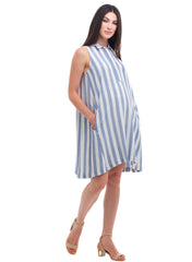 Narciso Maternity Dress - Sky White - Mums and Bumps