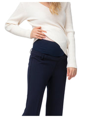 Noah Straight Leg Maternity Pants - Navy - Mums and Bumps