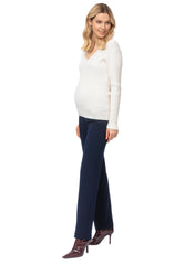 Noah Straight Leg Maternity Pants - Navy - Mums and Bumps