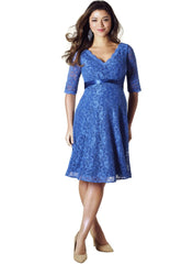 Noelle Maternity Dress - Riviera Blue - Mums and Bumps