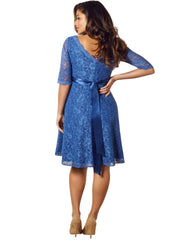 Noelle Maternity Dress - Riviera Blue - Mums and Bumps