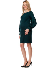Olga Maternity Dress - Pinewood Green - Mums and Bumps