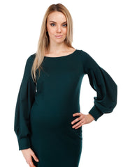 Olga Maternity Dress - Pinewood Green - Mums and Bumps