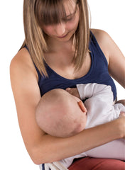 Organic Breastfeeding Vest - Navy - Mums and Bumps