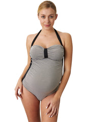 Palm Springs Gold Lurex Knitted Maternity Swimsuit - Mums and Bumps