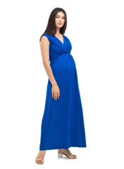 Papaver Maternity Dress - Blue Pacific - Mums and Bumps