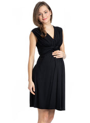 Papaver Maternity & Nursing Dress - Black - Mums and Bumps