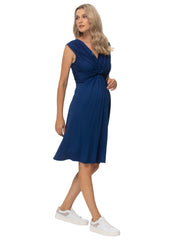 Papaver Maternity & Nursing Dress - Twilight Blue - Mums and Bumps