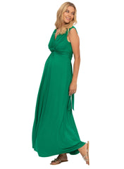 Papaver Maternity & Nursing Maxi Dress - Emerald - Mums and Bumps