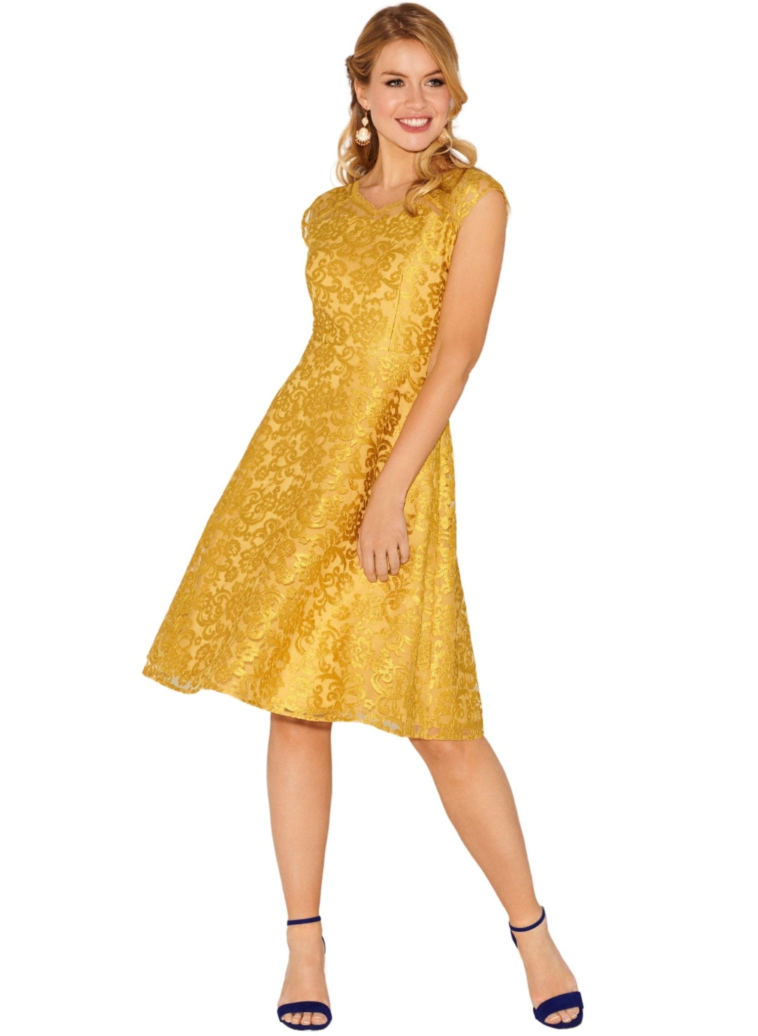 Paris Dress - Saffron Gold - Mums and Bumps