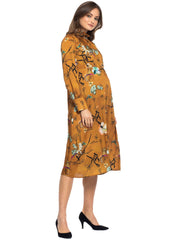 Penelope Maternity Dress - Golden Jungle - Mums and Bumps