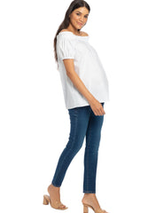 Peter Maternity Jeans - Medium Stoned Wash - Mums and Bumps