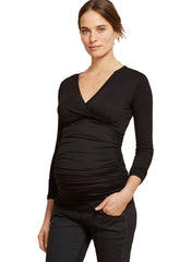 Poppy Maternity Top - Black - Mums and Bumps