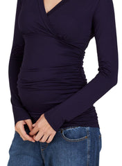 Poppy Maternity Top - Navy - Mums and Bumps