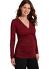 Poppy Maternity Top - Wine - Mums and Bumps