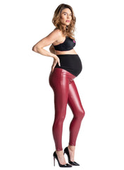 Popstar Mamacita Maternity Leggings - Red - Mums and Bumps