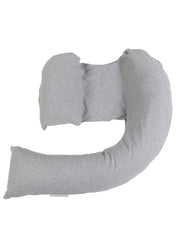 Pregnancy, Support and Feeding Pillow - Grey Marl - Mums and Bumps