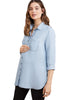 Raffa Chambray Maternity Shirt with Tencel - Mums and Bumps