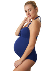 Rimini Blue Maternity Swimsuit - Mums and Bumps
