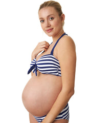 Rimini Blue Stripe Bikini Set Maternity Swimsuit - Mums and Bumps