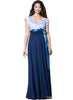 Rosa Maternity Gown - Blue - Mums and Bumps