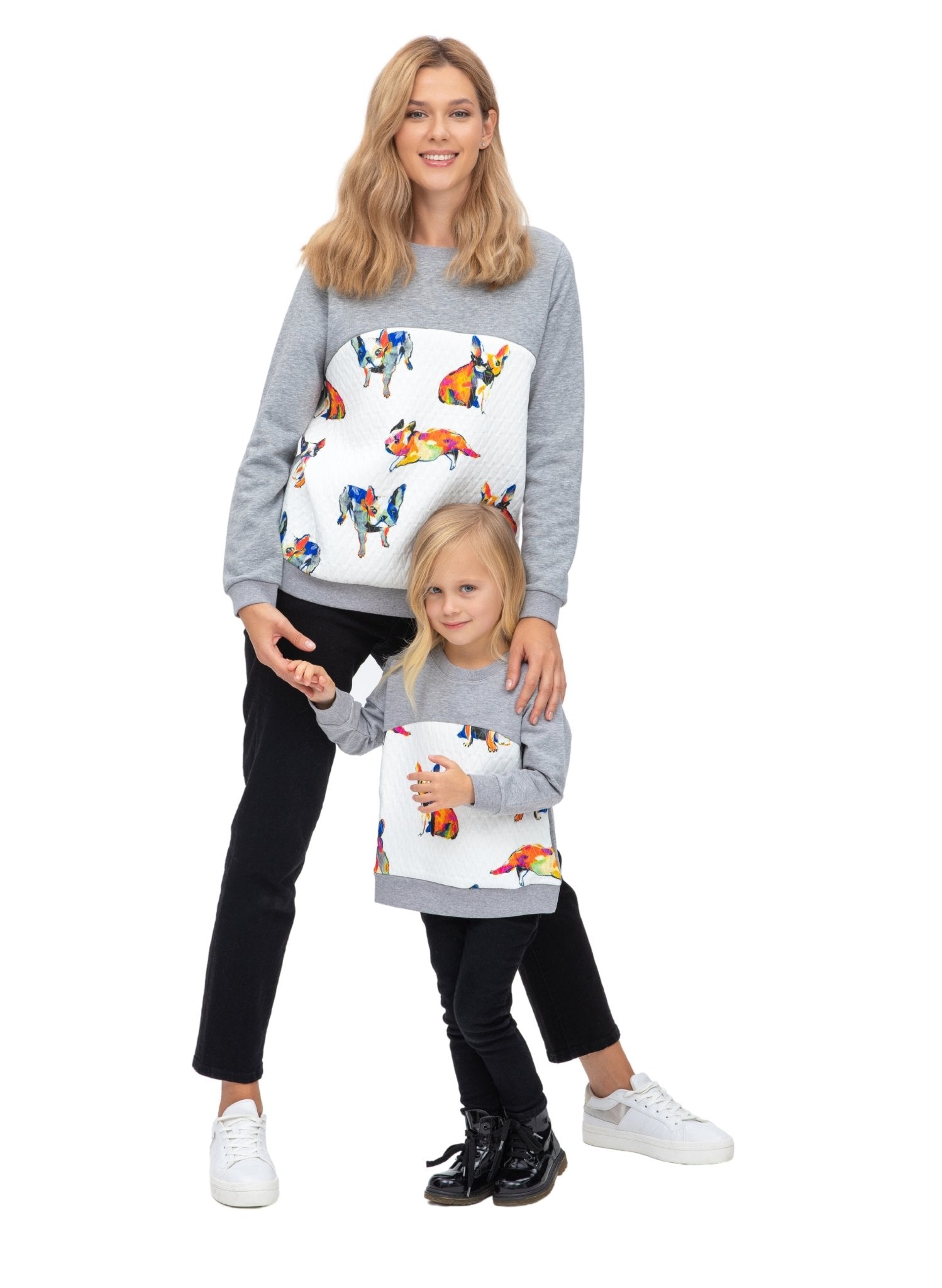 Santa Monica Mother & Daughter Matching Shirt - French Bulldog - Mums and Bumps
