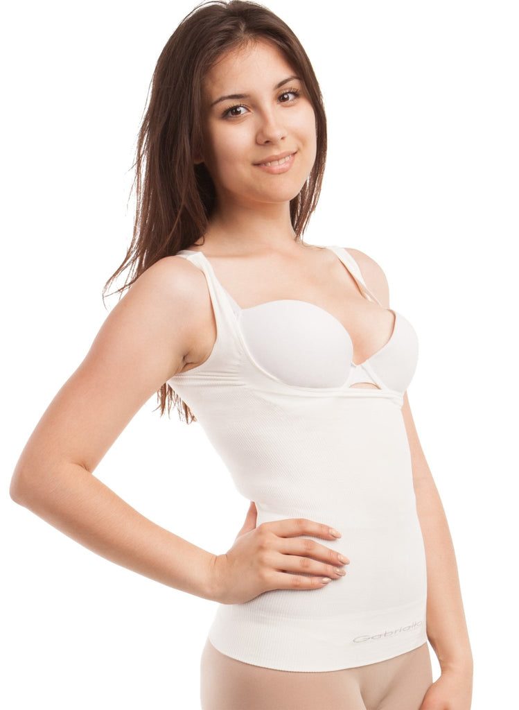 Seamless Body Shaping Vest - Open Bust - Ivory – Mums and Bumps