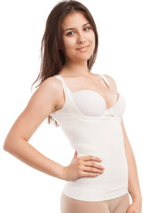 Seamless Body Shaping Vest - Open Bust - Ivory - Mums and Bumps