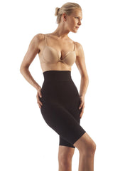 Seamless Milk-Fiber Body Shaping High Waist Shorts - Black - Mums and Bumps