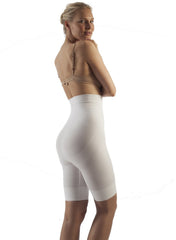 Seamless Milk-Fiber Body Shaping High Waist Shorts - Ivory - Mums and Bumps