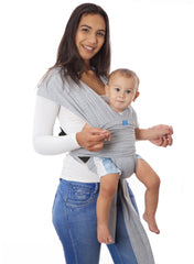 SnuggleRoo Baby Carrier - Light Grey - Mums and Bumps