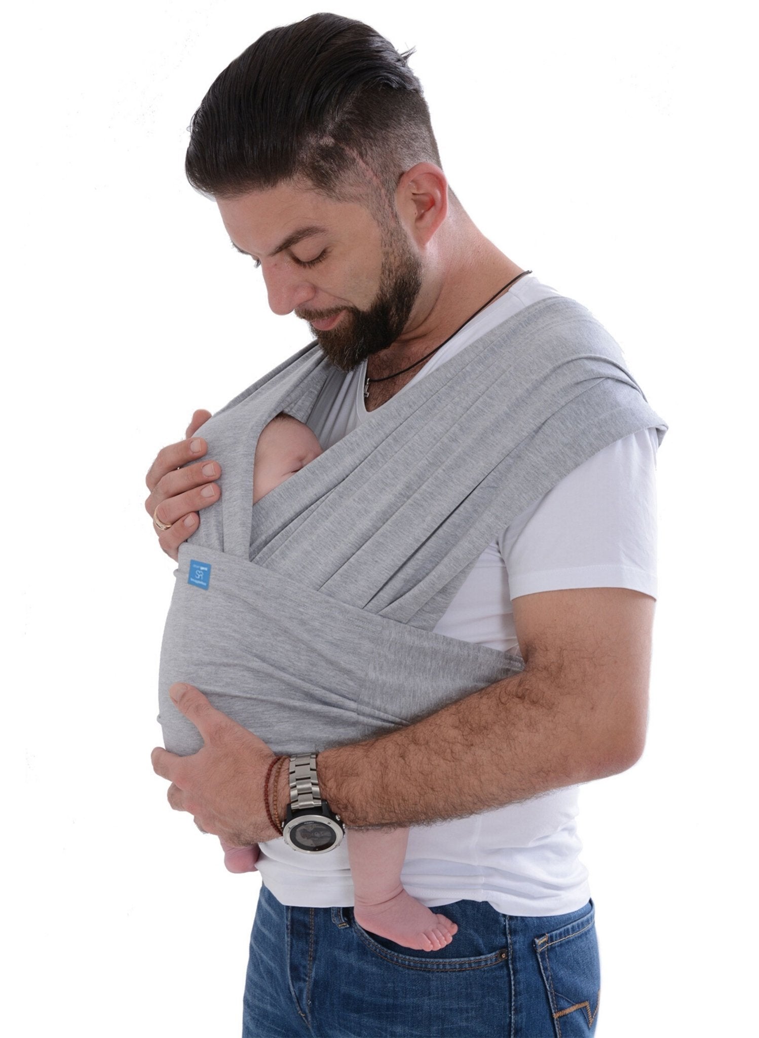 SnuggleRoo Baby Carrier - Light Grey – Mums and Bumps