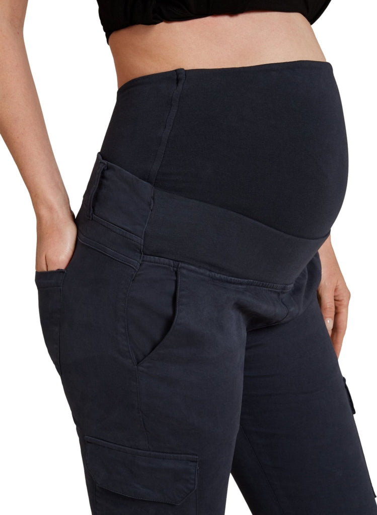 Stretch Maternity Cargo Pants - Navy – Mums and Bumps