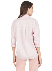 Striped Maternity Shirt - Pink - Mums and Bumps
