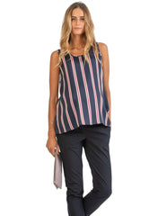 Striped Maternity Top with Retro Style - Mums and Bumps