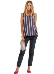 Striped Maternity Top with Retro Style - Mums and Bumps