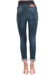 Super-Stretch Maternity Jeans with Dark Wash - Mums and Bumps